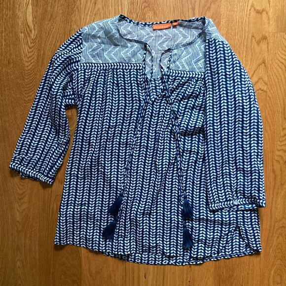 Oliphant - Women's Tie Top Blouse - Picture 1 of 8
